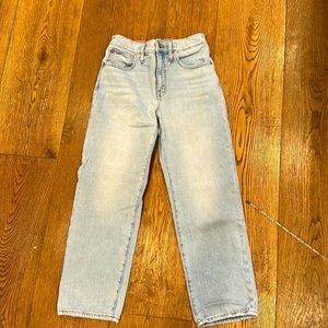 Madewell Perfect Vintage Straight jeans light wash 26 petite NC091
